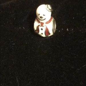 Snowman pandora charm